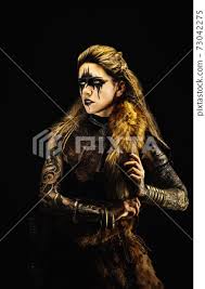 portrait of a young viking woman