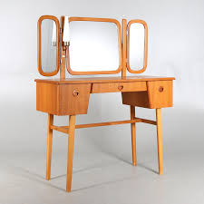 makeup table teak 1950s furniture
