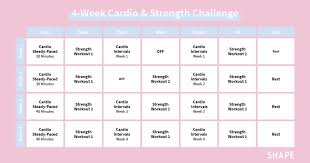 4 week workout plan for women