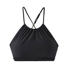 Womens Prana Brina Bikini Top Size L 12 Black