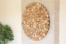 Round Wood Wall Art Tree Rounds Decor