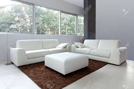 And don't forget all the bedroom furniture—from beds (maybe even tackle a diy headboard ) to cozy bedroom chairs. Modern Living Room Interior With White Furniture Stock Photo Picture And Royalty Free Image Image 12662148