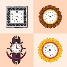 Wall Clocks With Diffe Colors Design