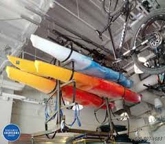 vertical lift storage for canoes kayaks