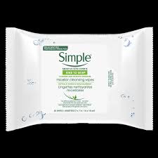 simple micellar cleansing wipes 25ct