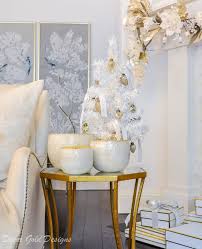 bright white christmas living room