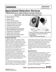 6191 f5000 optical beam smoke detector