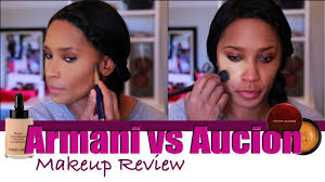 makeup review armani vs kevyn aucoin