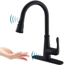 Last updated february 21, 2021 by thomas paul. Touchless Kitchen Faucet With Pulldown Sprayer 20 Single Kitchen Sink Faucets Black Pull Out Sprayer High Arc Pulldown Single Handle For Motion Sensor 1handle 3 Hole Deck Mount Black Black Amazon Com