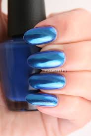 sensationail blue chrome powder