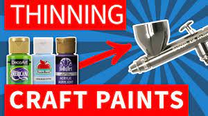 thin any acrylic paint for airbrush