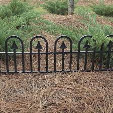 Black Resin Garden Border Fence