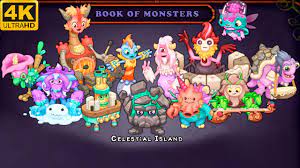 Celestial Island - All Monster Sounds and Animations (My Singing Monsters)  4k - YouTube