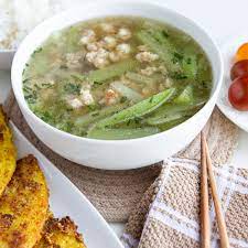 vietnamese chayote squash soup with