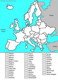 Europe Coloring Map Of Countries Continent Box Europe