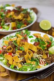 ground beef taco salad ready in just
