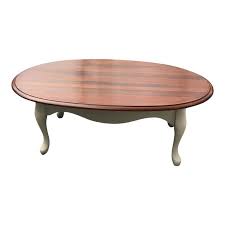 1950s Queen Anne Oval Coffee Table