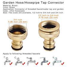 2 pack brass garden hose hosepipe 1 2