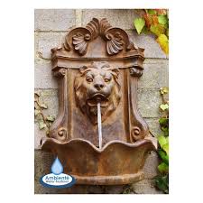 H40cm Small Lion Head Wall Fountain