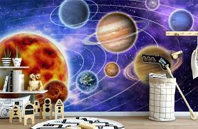 solar system wallpaper planet wall