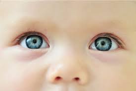 infant vision development eye color