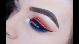 july glitter eye makeup tutorial