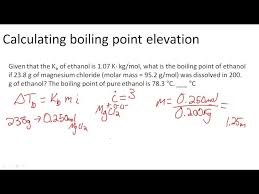 calculating boiling point elevation