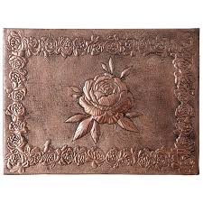 Rose Copper Wall Decor Flower Wall