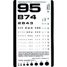 Graham Field Grafco Pocket Size Plastic Eye Chart