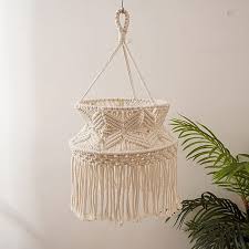 Hand Knitting Lamp Shade Ceiling Light