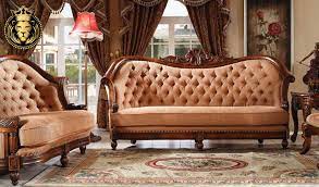 teak wood carved sofa set