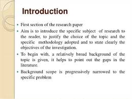 Introduction of research paper format Edusson