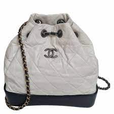 chanel gabrielle small backpack white