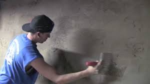 how to cement bat walls concrete