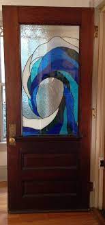Blue Sea Nautical Stained Glass Window