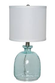 Rling Glass Table Lamp Blue Glass