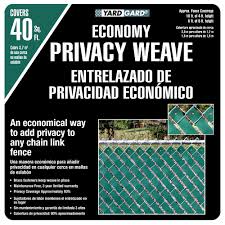 All green chain link fence slats can be shipped to you at home. Yardgard 4 Ft H X 250 Ft W Green Economy Vinyl Fence Weave 330250wgr The Home Depot