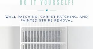 how to patch walls carpet