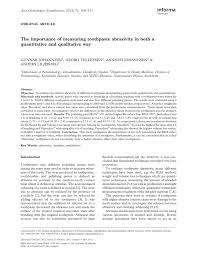 Pdf The Importance Of Measuring Toothpaste Abrasivity In