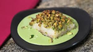 make black cod with pistachio crust l