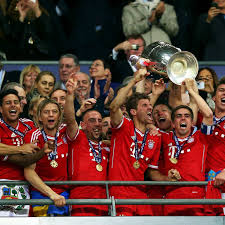 The club was founded in 1900 and has over 200,000 paying members. Bayern Munich Celebrate Winning The Uefa Champions League Final Fifa Com