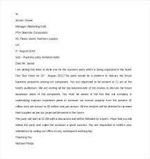 Business Party Invitation Letter Retirement Template Danielmelo Info