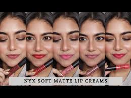nyx soft matte lip cream swatches 7