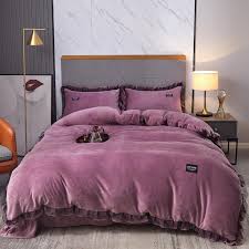 warm velvet bedding set