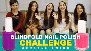 blindfold nail polish challenge