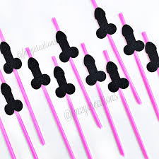 Shop spencer's awesome bachelorette party decorations! Penis Straws Penis Party Straws Bachelorette Party Decorations D From Me 2 You Creations