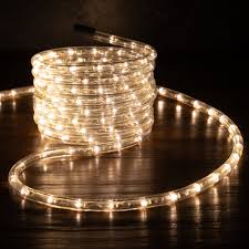 Warm White 3 8 Thick Led Rope Lights Ip65 Indoor Outdoor Lighting West Ivory Led Lighting