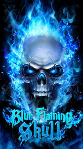 blue ghost rider hd phone wallpaper