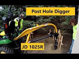 Compact Tractor Post Hole Digger Setup