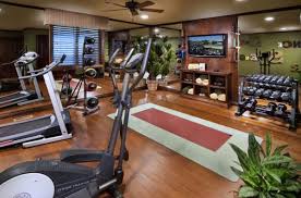 decorating a home gym in a contemporary